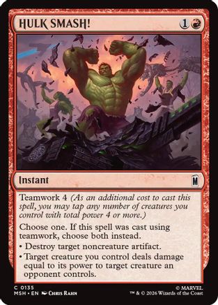 HULK SMASH! (MSH-135) [Marvel Super Heroes] Foil