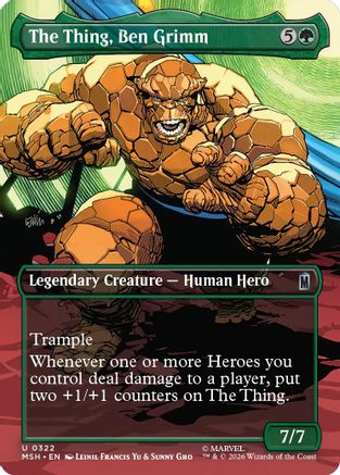 The Thing, Ben Grimm (Borderless) (MSH-322) [Marvel Super Heroes]