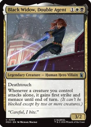 Black Widow, Double Agent (MSH-208) [Marvel Super Heroes] Foil