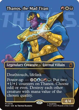 Thanos, the Mad Titan (Borderless) (0376) (MSH-376) [Marvel Super Heroes] Foil