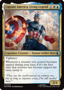 Captain America, Living Legend (Surge Foil) (MSH-449) [Marvel Super Heroes] Foil