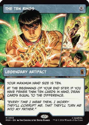 The Ten Rings (Borderless) (MSH-313) [Marvel Super Heroes] Foil