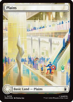 Plains (MSH-434) (Surge Foil) [Marvel Super Heroes] Foil