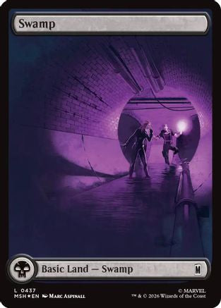 Swamp (MSH-437) (Surge Foil) [Marvel Super Heroes] Foil