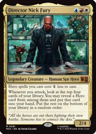 Director Nick Fury (MSC-081) [Commander: Marvel Super Heroes]