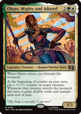 Okoye, Mighty and Adored (MSC-089) [Commander: Marvel Super Heroes]