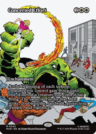 Concerted Effort (Borderless) (MAR-042) [Marvel Universe Eternal-Legal] Foil