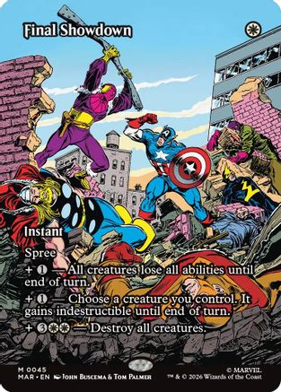 Final Showdown (Borderless) (MAR-045) [Marvel Universe Eternal-Legal]