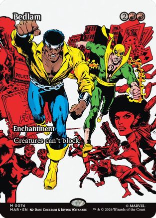 Bedlam (Borderless) (MAR-074) [Marvel Universe Eternal-Legal] Foil