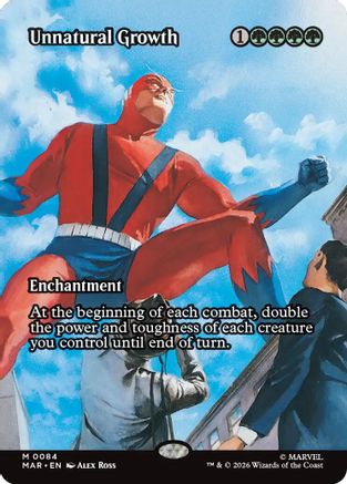 Unnatural Growth (Borderless) (MAR-084) [Marvel Universe Eternal-Legal] Foil