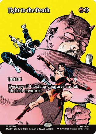 Fight to the Death (Borderless) (MAR-090) [Marvel Universe Eternal-Legal]
