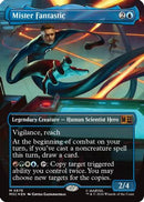 Mister Fantastic (Borderless) (Surge Foil) (MSC-876) [Commander: Marvel Super Heroes] Foil