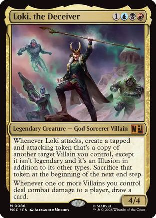 Loki, the Deceiver (Surge Foil) (MSC-086) [Commander: Marvel Super Heroes] Foil