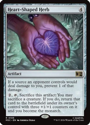 Heart-Shaped Herb (Surge Foil) (MSC-105) [Commander: Marvel Super Heroes] Foil