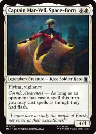 Captain Mar-Vell, Space-Born (MSH-012) [Marvel Super Heroes] Foil