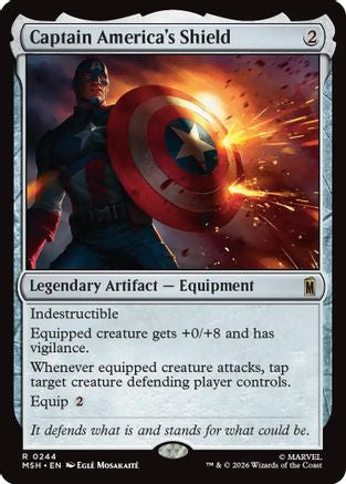 Captain America's Shield (MSH-244) [Marvel Super Heroes] Foil