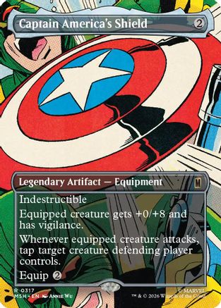 Captain America's Shield (Borderless) (MSH-317) [Marvel Super Heroes]