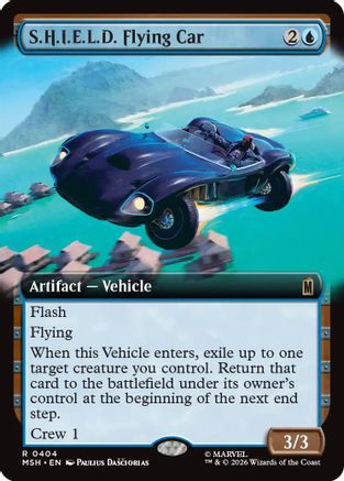 S.H.I.E.L.D. Flying Car (Extended Art) (MSH-404) [Marvel Super Heroes] Foil