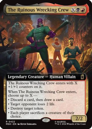 The Ruinous Wrecking Crew (Extended Art) (MSH-422) [Marvel Super Heroes] Foil