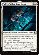 White Widow, Free Agent (MSH-042) [Marvel Super Heroes] Foil
