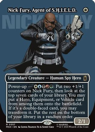 Nick Fury, Agent of S.H.I.E.L.D. (Borderless) (MSH-357) [Marvel Super Heroes] Foil