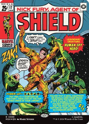 Nick Fury, Agent of S.H.I.E.L.D. (Borderless) (MSH-389) [Marvel Super Heroes] Foil