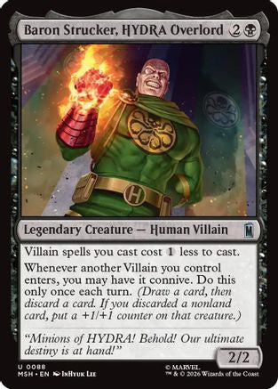Baron Strucker, HYDRA Overlord (MSH-088) [Marvel Super Heroes] Foil