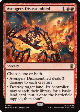 Avengers Disassembled (MSH-124) [Marvel Super Heroes] Foil