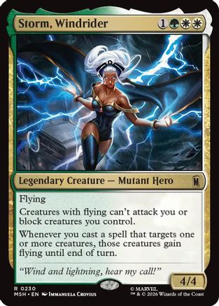 Storm, Windrider (MSH-230) [Marvel Super Heroes] Foil