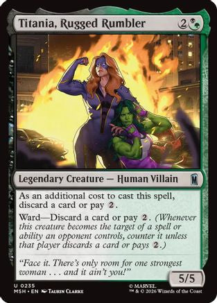 Titania, Rugged Rumbler (MSH-235) [Marvel Super Heroes] Foil