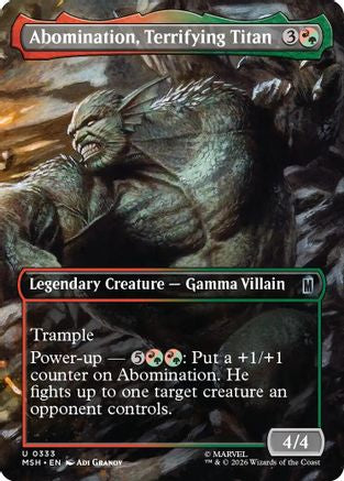 Abomination, Terrifying Titan (Borderless) (MSH-333) [Marvel Super Heroes]