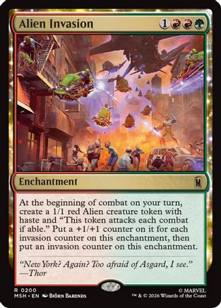 Alien Invasion (MSH-200) [Marvel Super Heroes] Foil