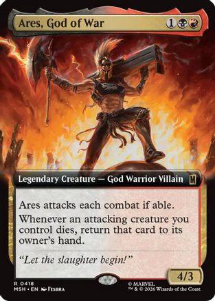 Ares, God of War (Extended Art) (MSH-418) [Marvel Super Heroes] Foil