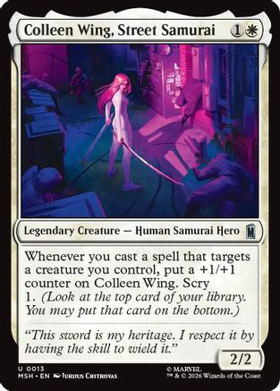 Colleen Wing, Street Samurai (MSH-013) [Marvel Super Heroes]