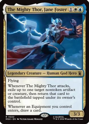 The Mighty Thor, Jane Foster (MSH-222) [Marvel Super Heroes]