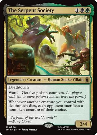 The Serpent Society (MSH-226) [Marvel Super Heroes] Foil