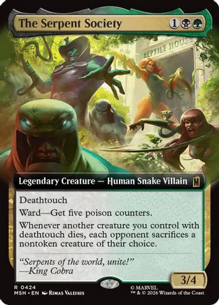 The Serpent Society (Extended Art) (MSH-424) [Marvel Super Heroes]