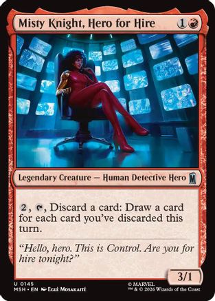 Misty Knight, Hero for Hire (MSH-145) [Marvel Super Heroes] Foil