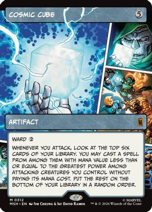 Cosmic Cube (Borderless) (MSH-312) [Marvel Super Heroes] Foil