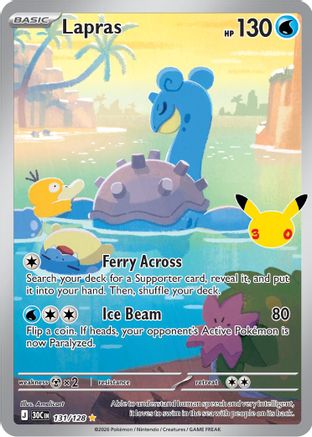 Lapras - 131/128 131 - [ME 30th Celebration] Holofoil