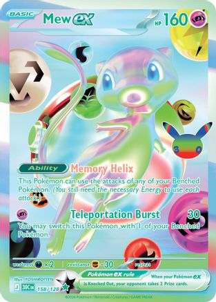 Mew ex - 158/128 158 - [ME 30th Celebration] Holofoil