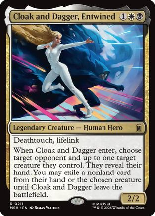 Cloak and Dagger, Entwined (MSH-211) [Marvel Super Heroes] Foil