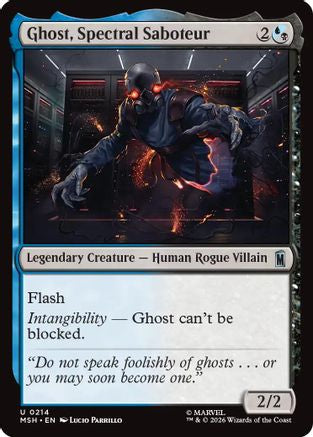 Ghost, Spectral Saboteur (MSH-214) [Marvel Super Heroes] Foil