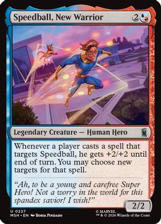 Speedball, New Warrior (MSH-227) [Marvel Super Heroes] Foil