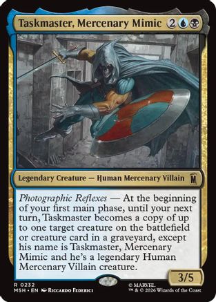 Taskmaster, Mercenary Mimic (MSH-232) [Marvel Super Heroes] Foil