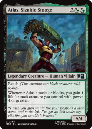 Atlas, Sizable Stooge (MSC-566) [Commander: Marvel Super Heroes] Foil