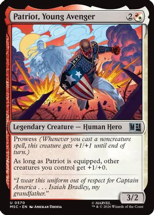 Patriot, Young Avenger (MSC-570) [Commander: Marvel Super Heroes] Foil