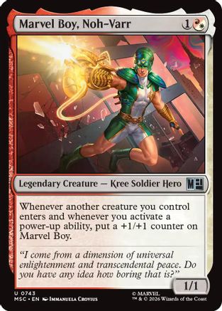 Marvel Boy, Noh-Varr (MSC-743) [Commander: Marvel Super Heroes]
