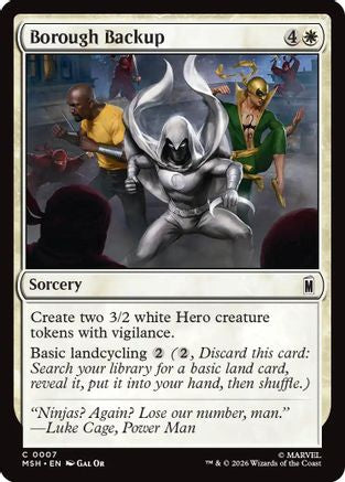 Borough Backup (MSH-007) [Marvel Super Heroes] Foil