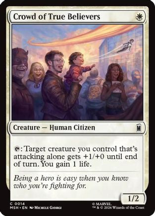 Crowd of True Believers (MSH-014) [Marvel Super Heroes] Foil